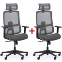 Krzesło biurowe LYNX 1+1 GRATIS, szary