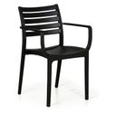 Krzesło ogrodowe SLENDER 3+1 GRATIS, czarny