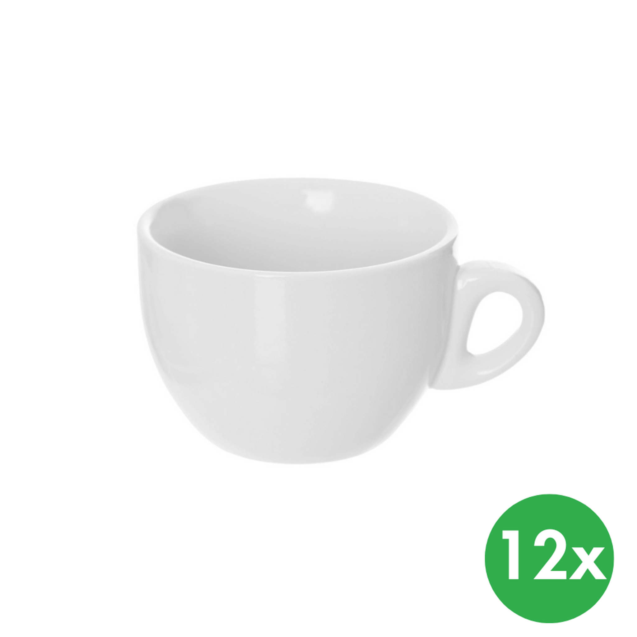 Kubek MONA Cappuccino 0,21 l, porcelana, 12 szt