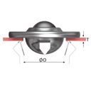 Kugeltransporteinheit 1035 CrC-Stahl, Kugeldurchmesser 31,7 mm