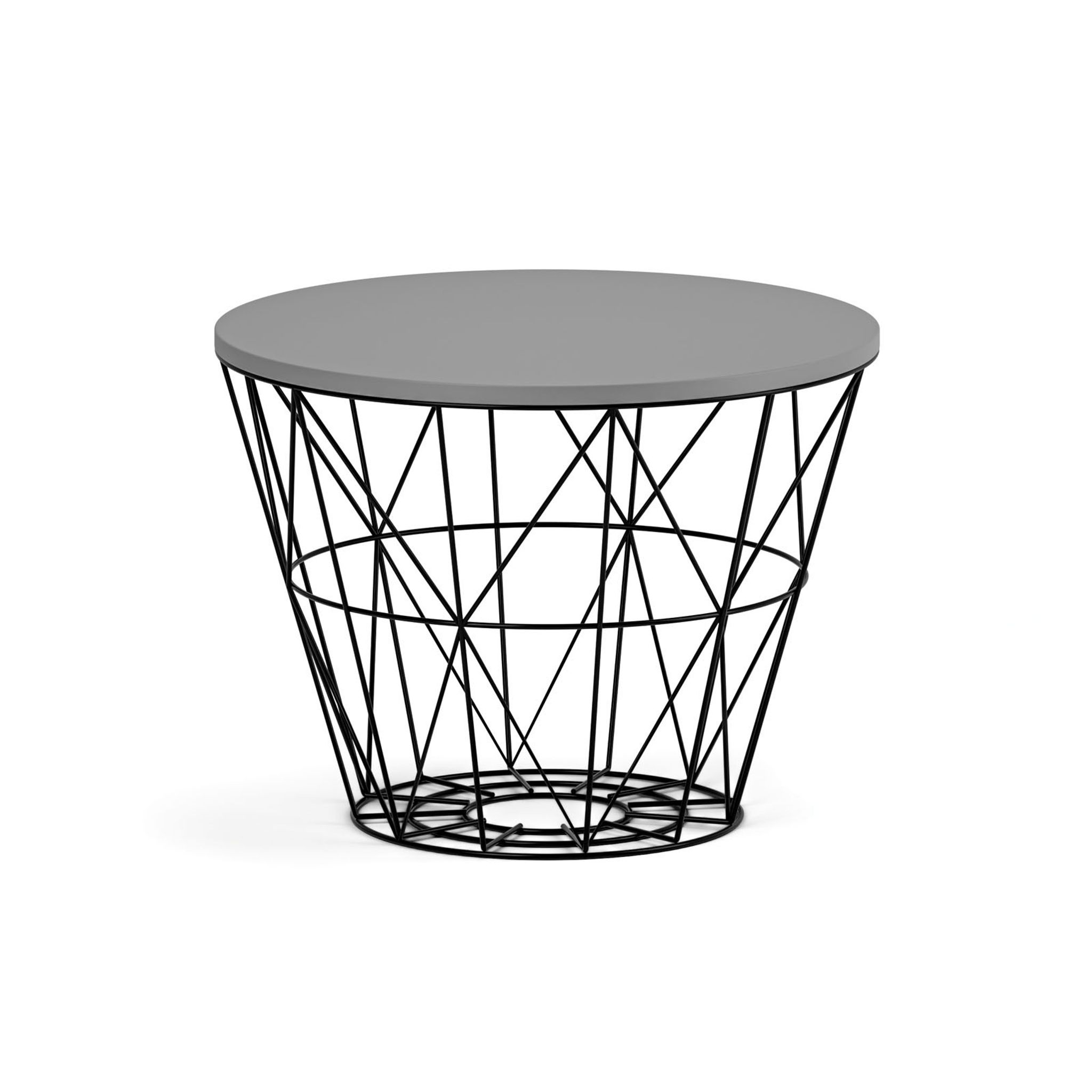 Kulatý konferenční stolek STILO, průměr 600 mm, grafit