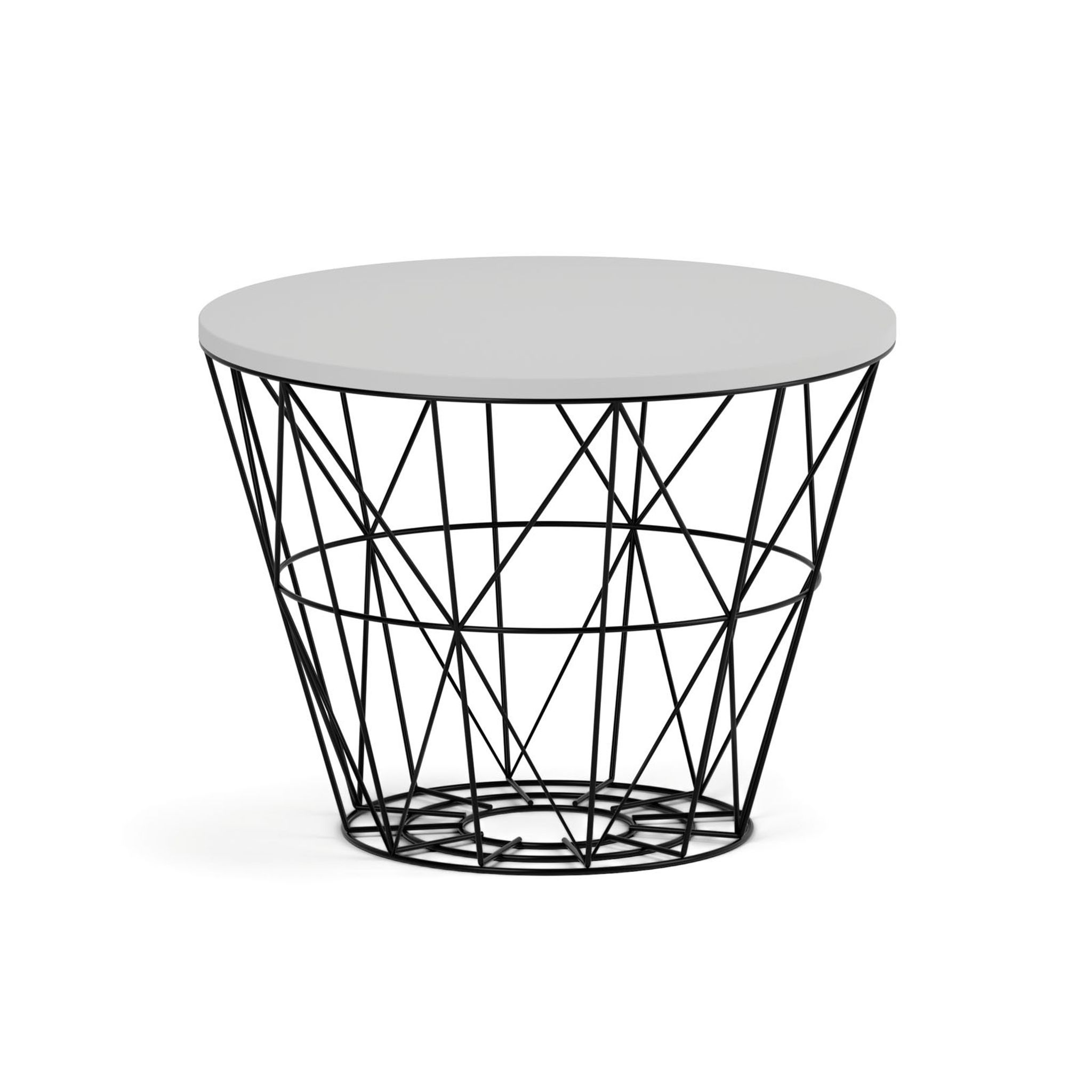 Kulatý konferenční stolek STILO, průměr 600 mm, šedá