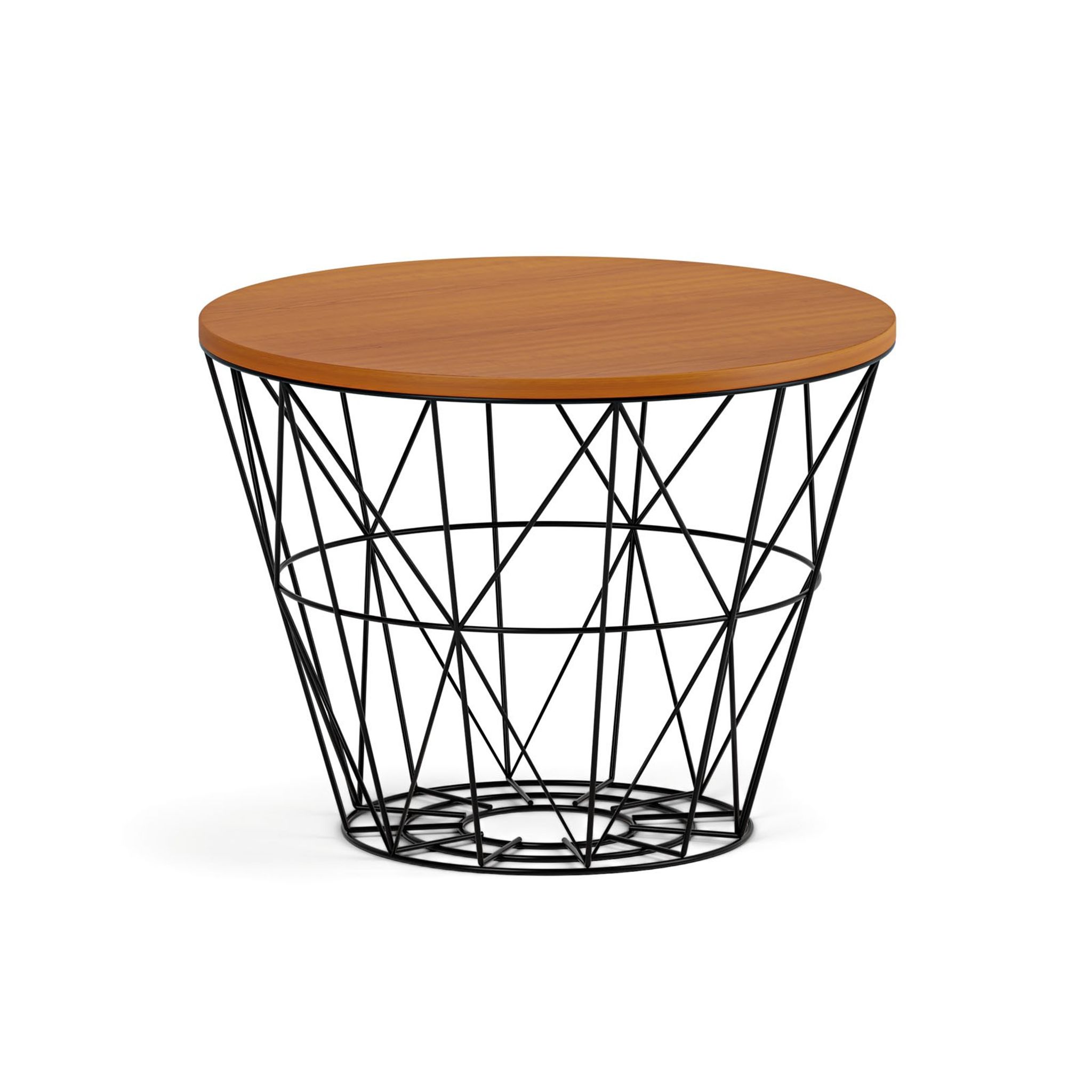 Kulatý konferenční stolek STILO, průměr 600 mm, třešeň