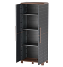 Kunststoff-Putzmittelschrank, 1690 x 680 x 370 mm, Anthrazit