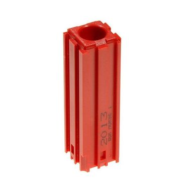 Kunststoff-Werkzeugkasten mit Kegelschaft MORSE M1, Modul 2x2, 1 Kavität, rot