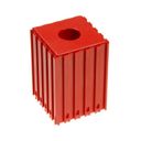 Kunststoff-Werkzeugkasten mit Kegelschaft MORSE M2 50x50, 5x5 Modul, 1 Kavität, rot
