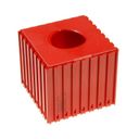 Kunststoffbox für Werkzeugklemme CAPTO C5, Modul 8x8, 1 Hohlraum, rot