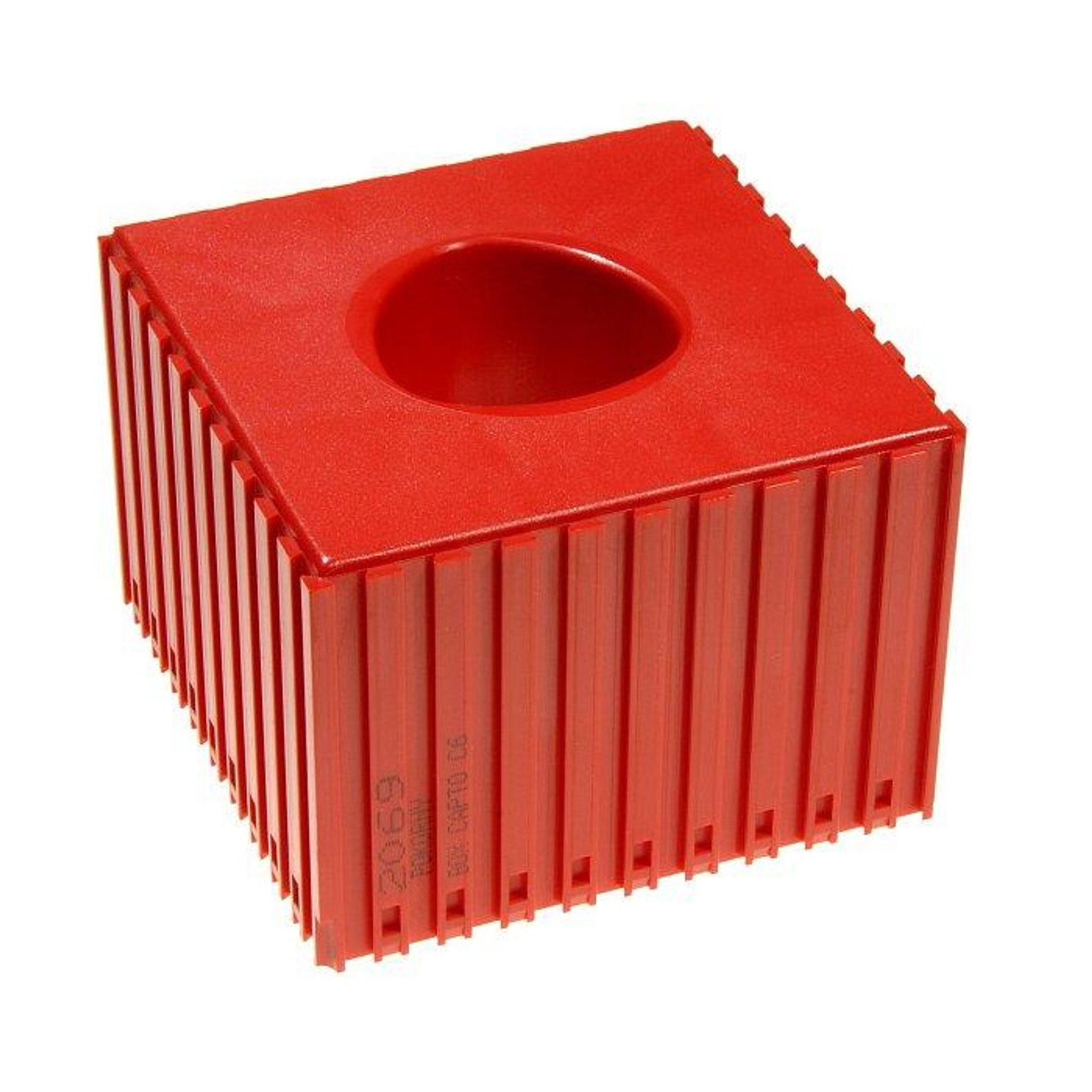Kunststoffbox für Werkzeugklemme CAPTO C6, Modul 10x10, 1 Hohlraum, rot