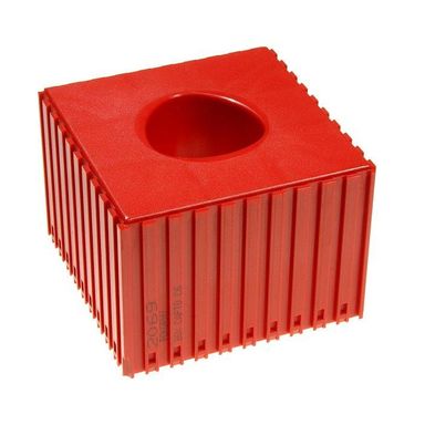 Kunststoffbox für Werkzeugklemme CAPTO C6, Modul 10x10, 1 Hohlraum, rot