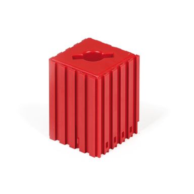 Kunststoffbox für Werkzeugklemme Typ ABS 32, 5x5 Modul, 1 Hohlraum, rot