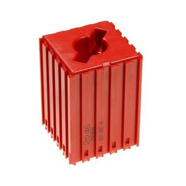 Kunststoffbox für Werkzeugklemme Typ ABS 40, 5x5 Modul, 1 Hohlraum, rot