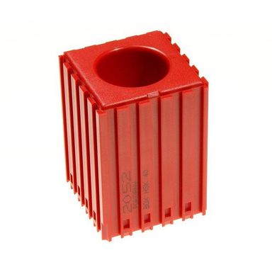 Kunststoffbox für Werkzeugspanner Typ HSK 40, 5x5 Modul, 1 Kavität, rot