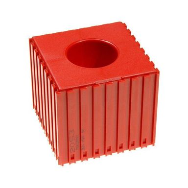 Kunststoffbox für Werkzeugspanner Typ HSK 50, Modul 8x8, 1 Kavität, rot