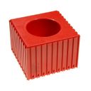 Kunststoffbox für Werkzeugspanner Typ HSK 80, Modul 10x10, 1 Kavität, rot