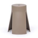 Kunststoffhocker RIKO, braun