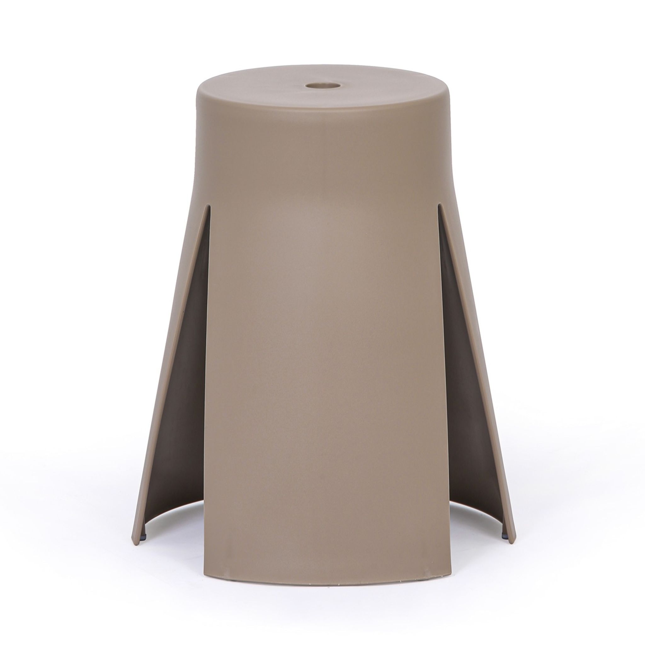 Kunststoffhocker RIKO, braun