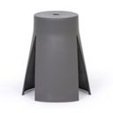 Kunststoffhocker RIKO, grau