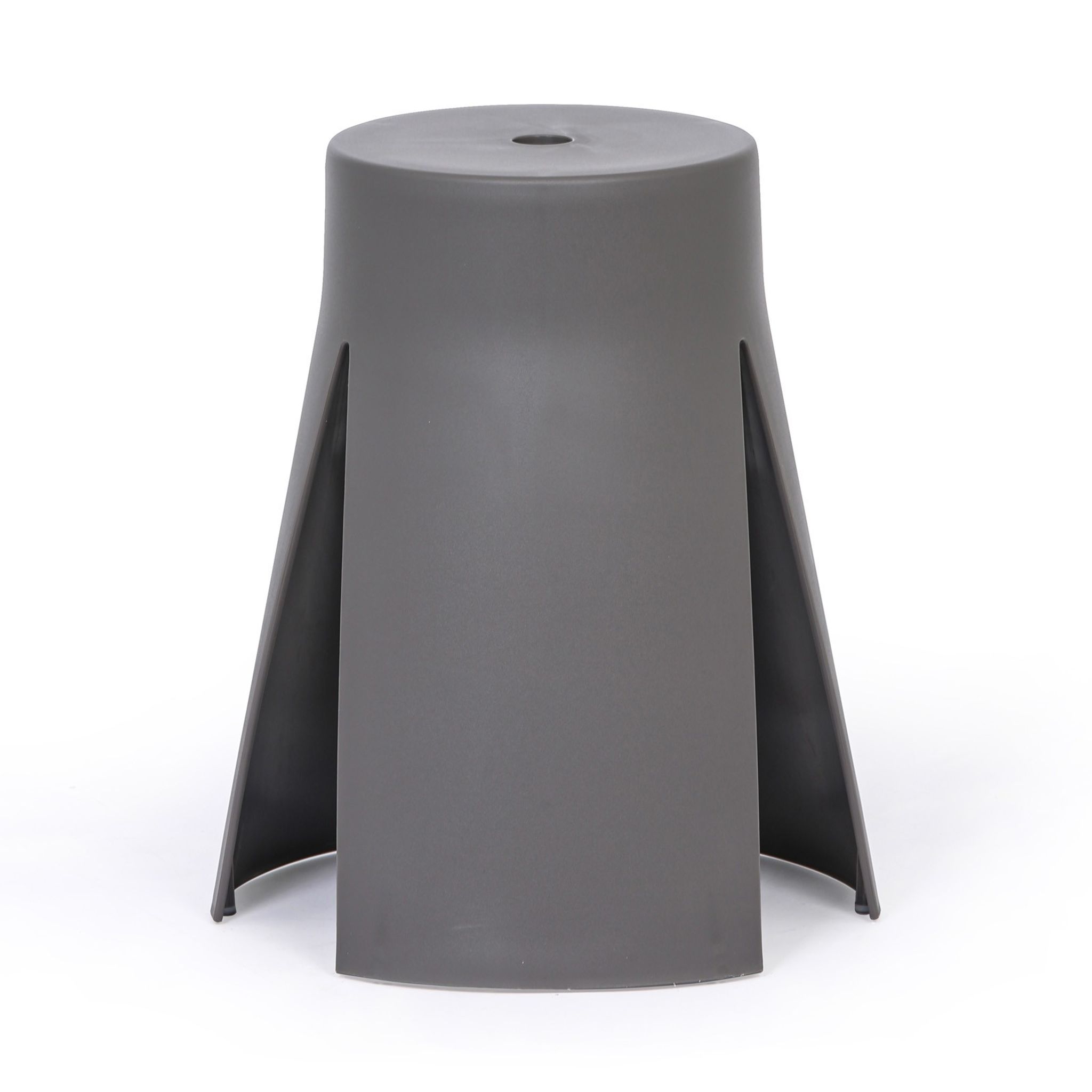 Kunststoffhocker RIKO, grau