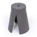 Kunststoffhocker RIKO, grau