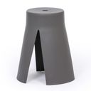 Kunststoffhocker RIKO, grau