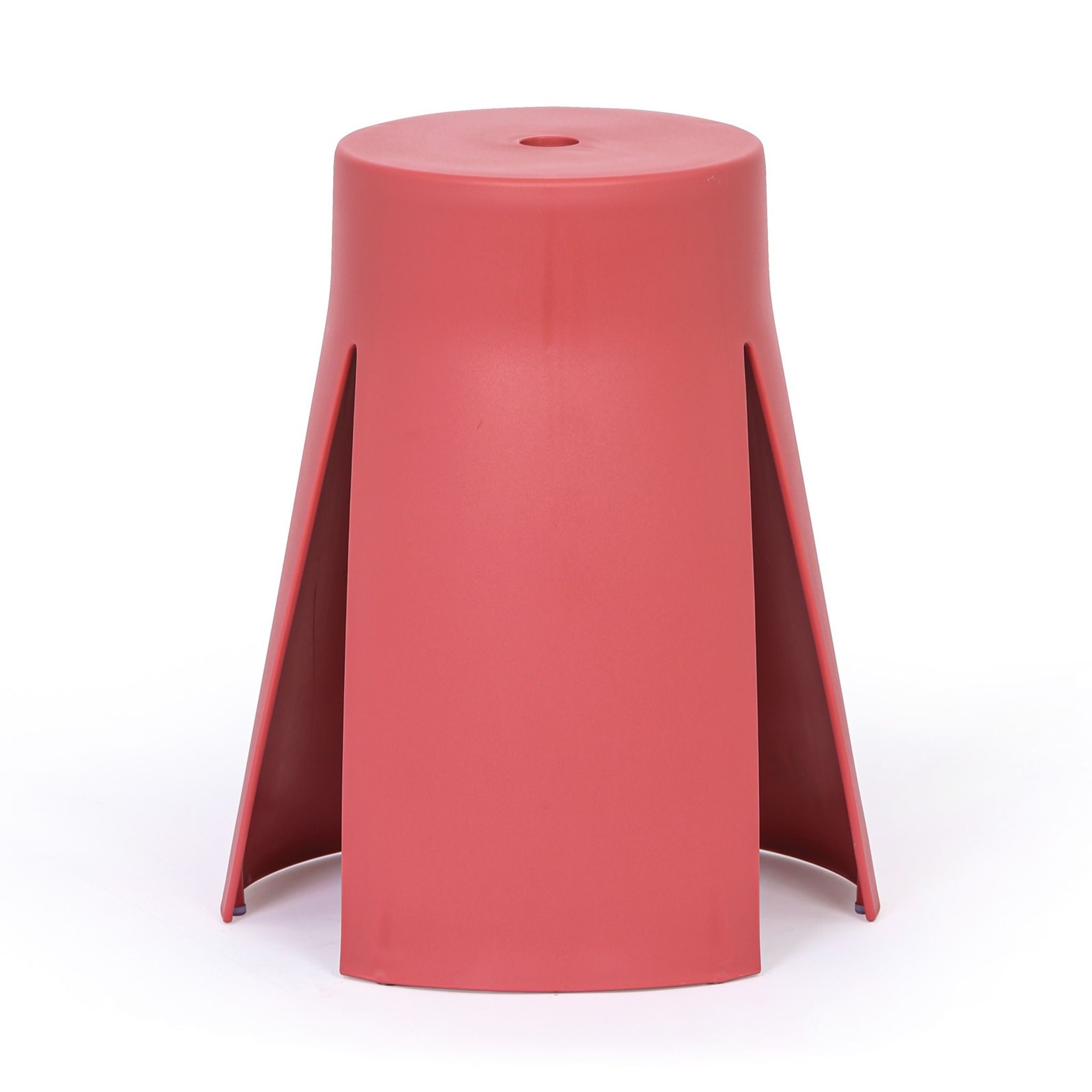 Kunststoffhocker RIKO, rot