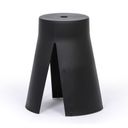 Kunststoffhocker RIKO, schwarz