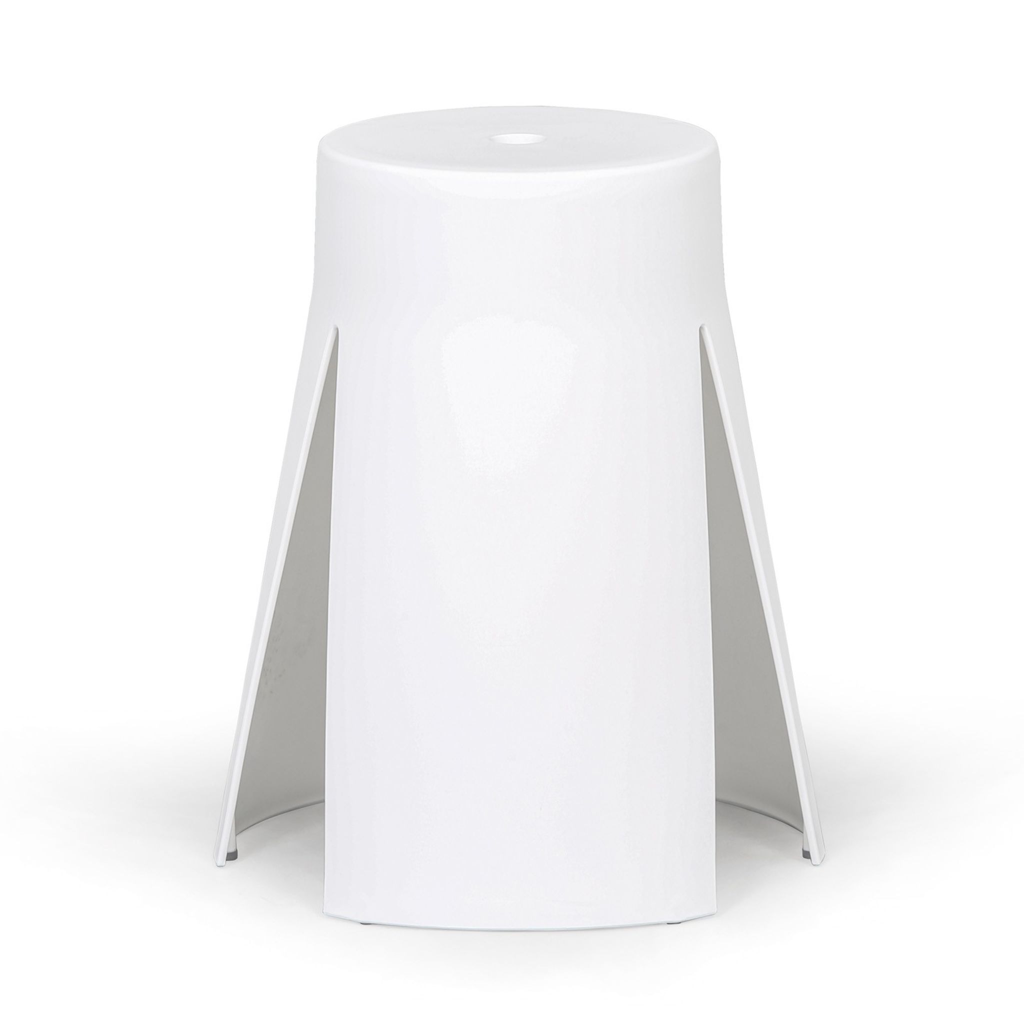 Kunststoffhocker RIKO, weiß