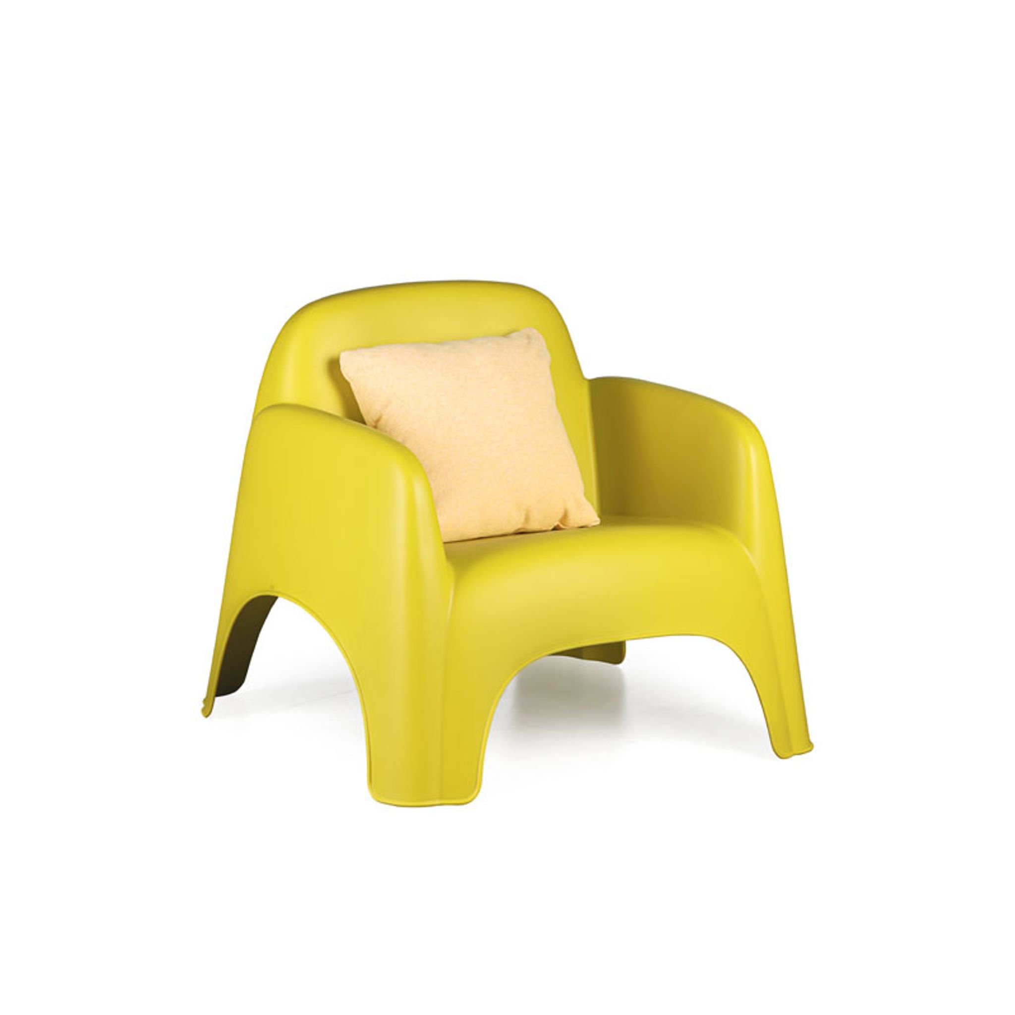Kunststoffsessel BOW, gelbe