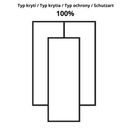 Kurtyny paskowe - ruchome lamele, zakładka 100%, kurtyna 200x2 mm, cena za m2