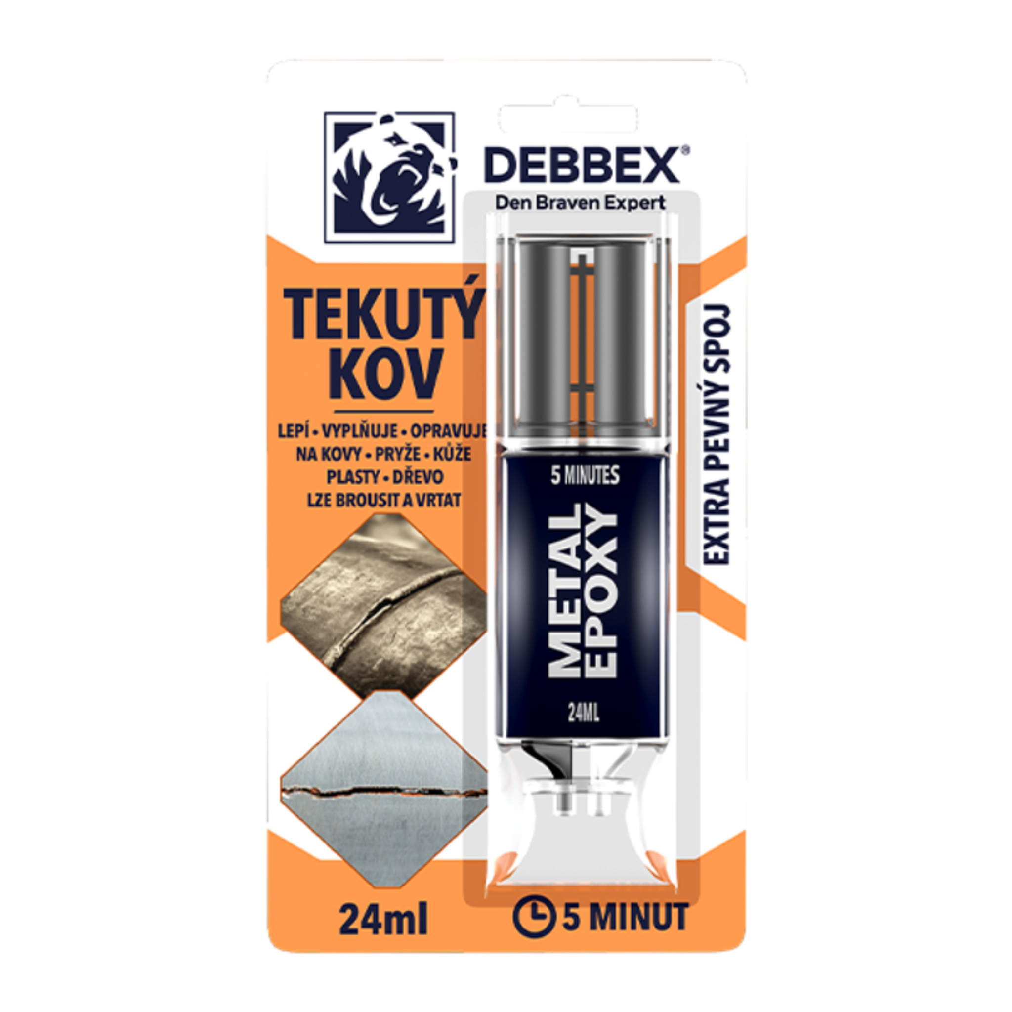 Kvapalný kov | Metal Epoxy, 24ml, sivá
