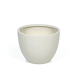 Květináč kulatý XL, 55 x 55 x 41 cm, fiberclay, zelenkavě bílá