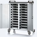 Ladewagen für Laptops/Tablets, 20 Fächer, Grau/Grau Ladewagen für Laptops/Tablets, 20 Fächer, Grau/Grau