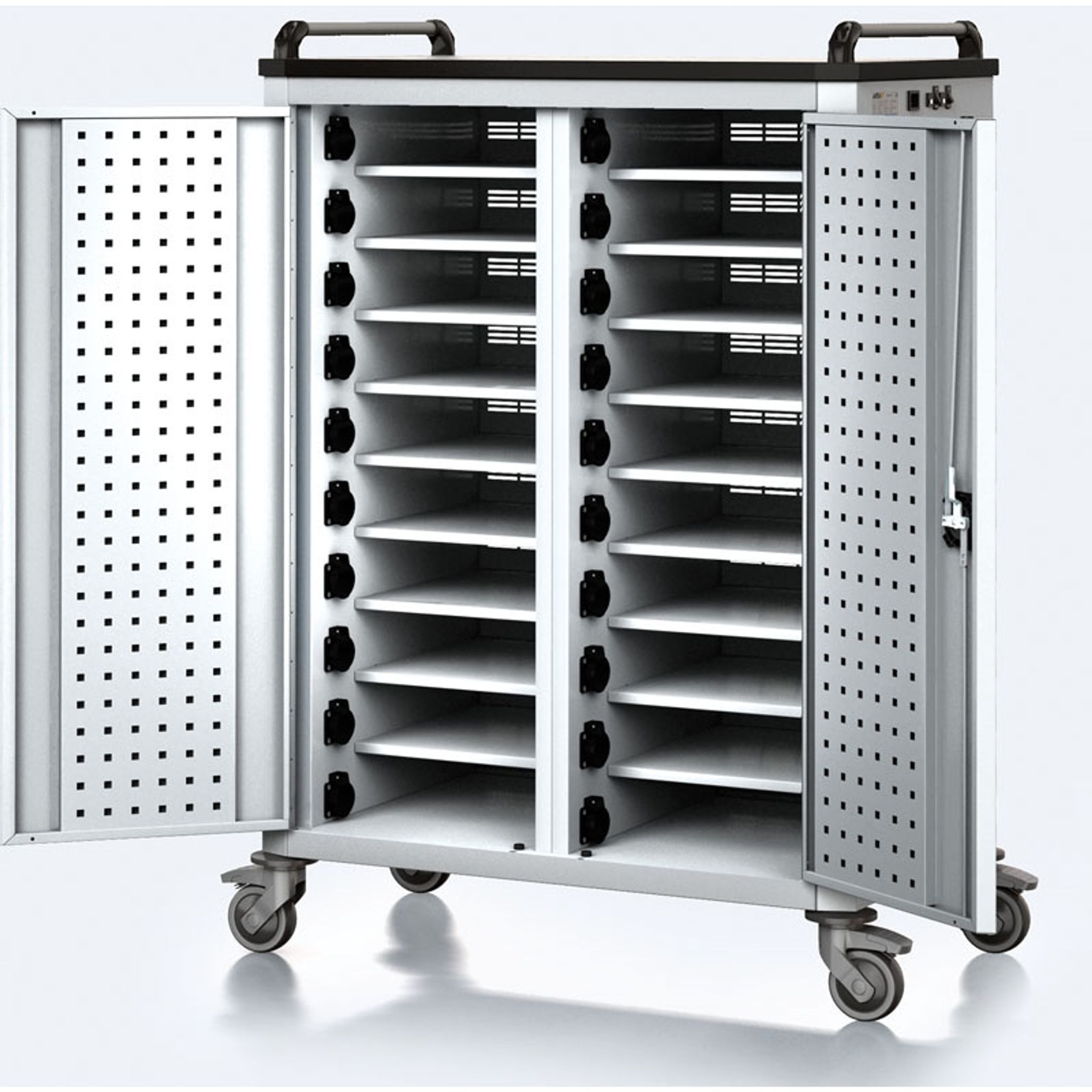 Ladewagen für Elektronik, 20 Steckdosen Ladewagen für Elektronik, 20 Steckdosen