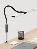 Lampa LED na biurko LUCIO, zacisk, pilot zdalnego sterowania