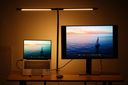 Lampa LED na biurko NOX, zacisk, pilot zdalnego sterowania