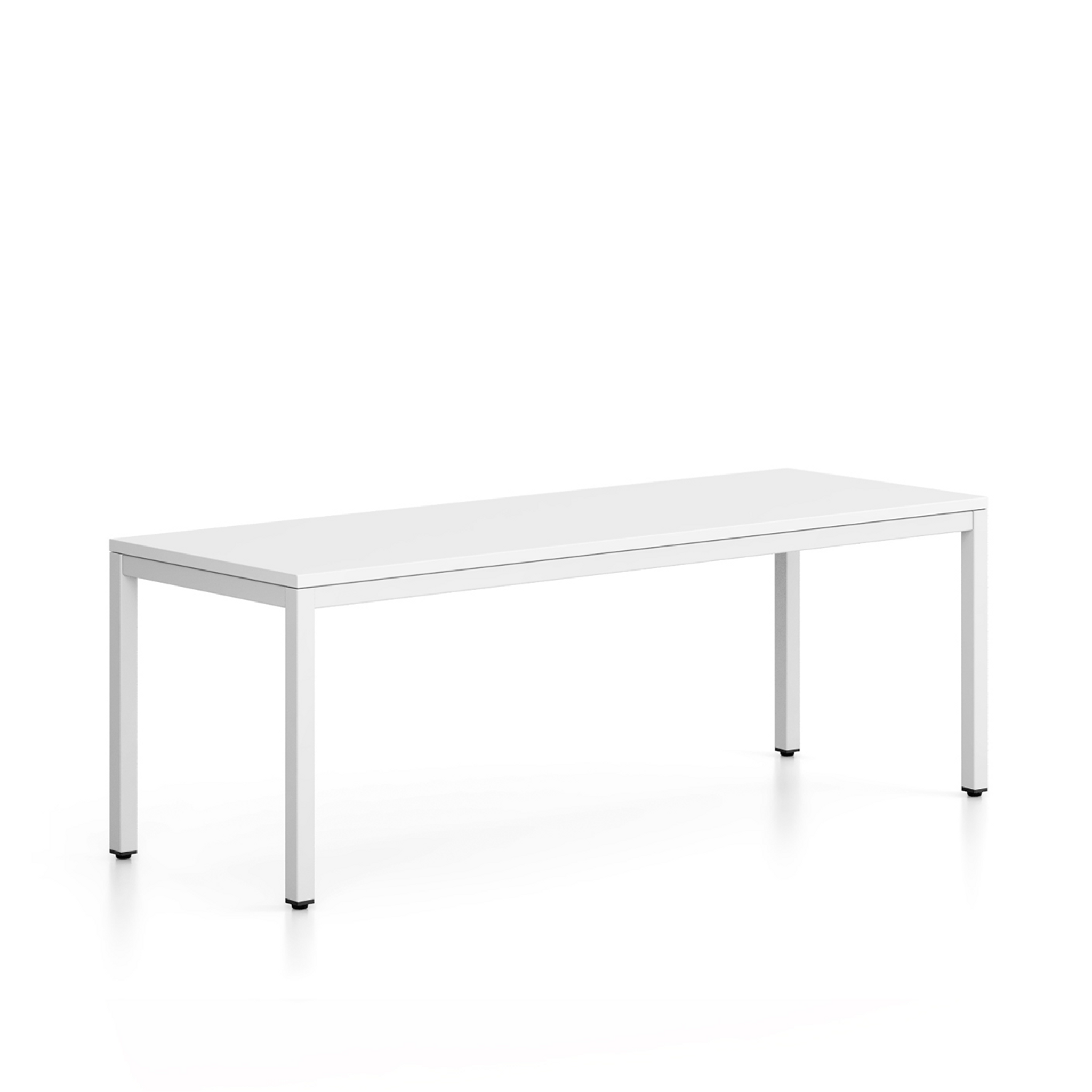 Lavica FRAME, biela podnož, 1685 x 404 x 468 mm, biela