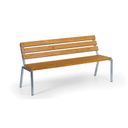 Ławka zewnętrzna STACK, sztaplowana, z oparciem, 1+1 GRATIS, ocynkowana, 1500 mm, limba