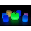 LED-beleuchteter Hocker, 40 x 40 x 40 cm
