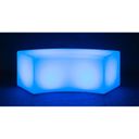 LED-beleuchteter Hocker, 42 x 120 x 44 cm