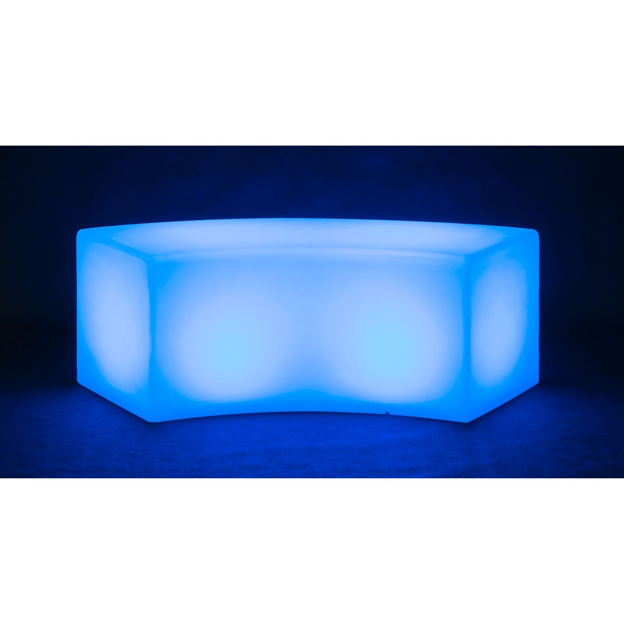LED-beleuchteter Hocker, 42 x 120 x 44 cm