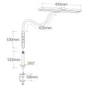 LED-Leuchte LUCIO, Tischklemme, Fernbedienung LED-Leuchte LUCIO, Tischklemme, Fernbedienung