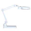 LED-Tischlampe mit Vergrößerungsglas auf Ständer