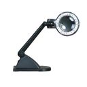 LED-Tischlampe mit Vergrößerungsglas, schwarz