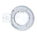 LED-Tischlampe mit Vergrößerungsglas, weiß LED-Tischlampe mit Vergrößerungsglas, weiß