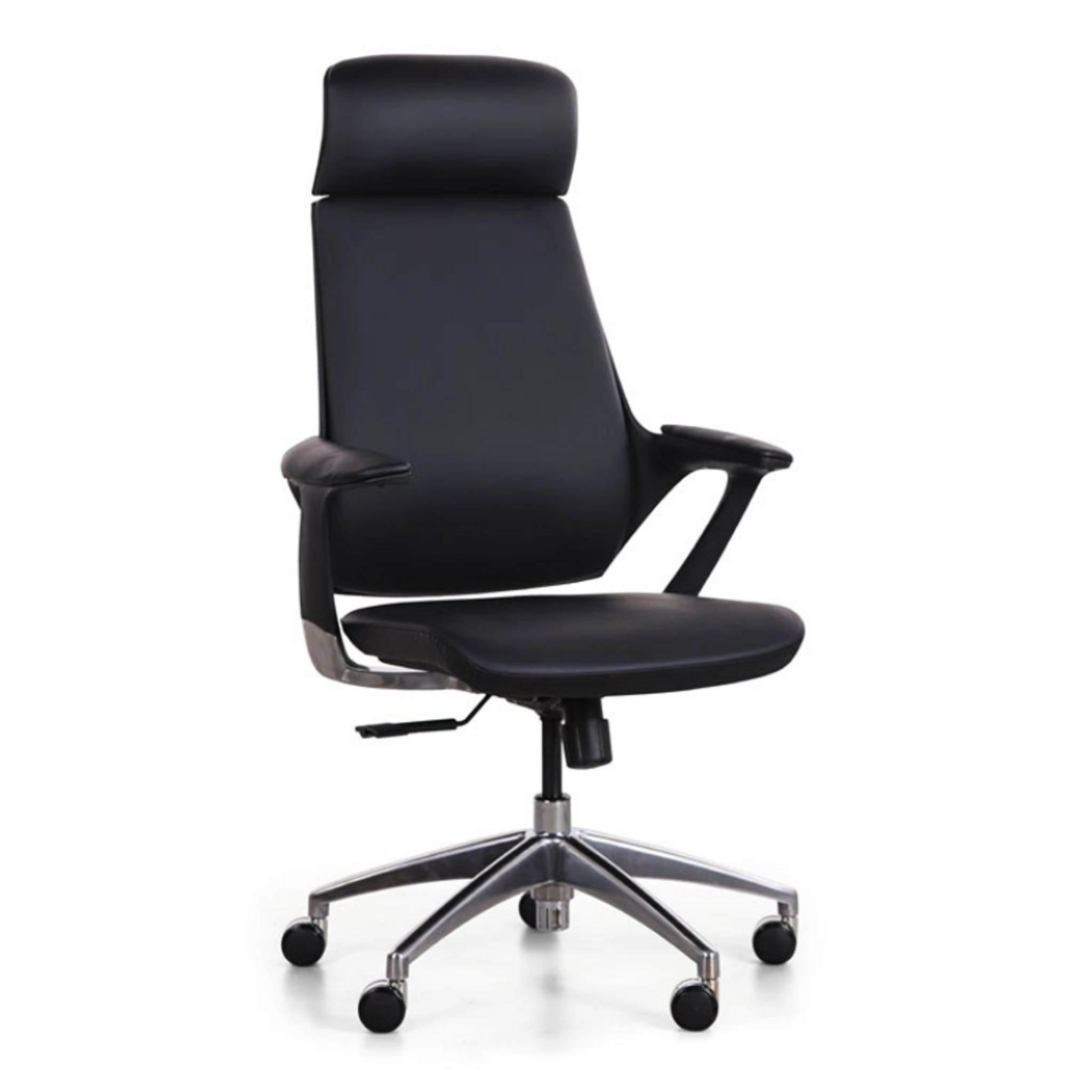 Leder-Bürosessel ELEGANT, schwarz