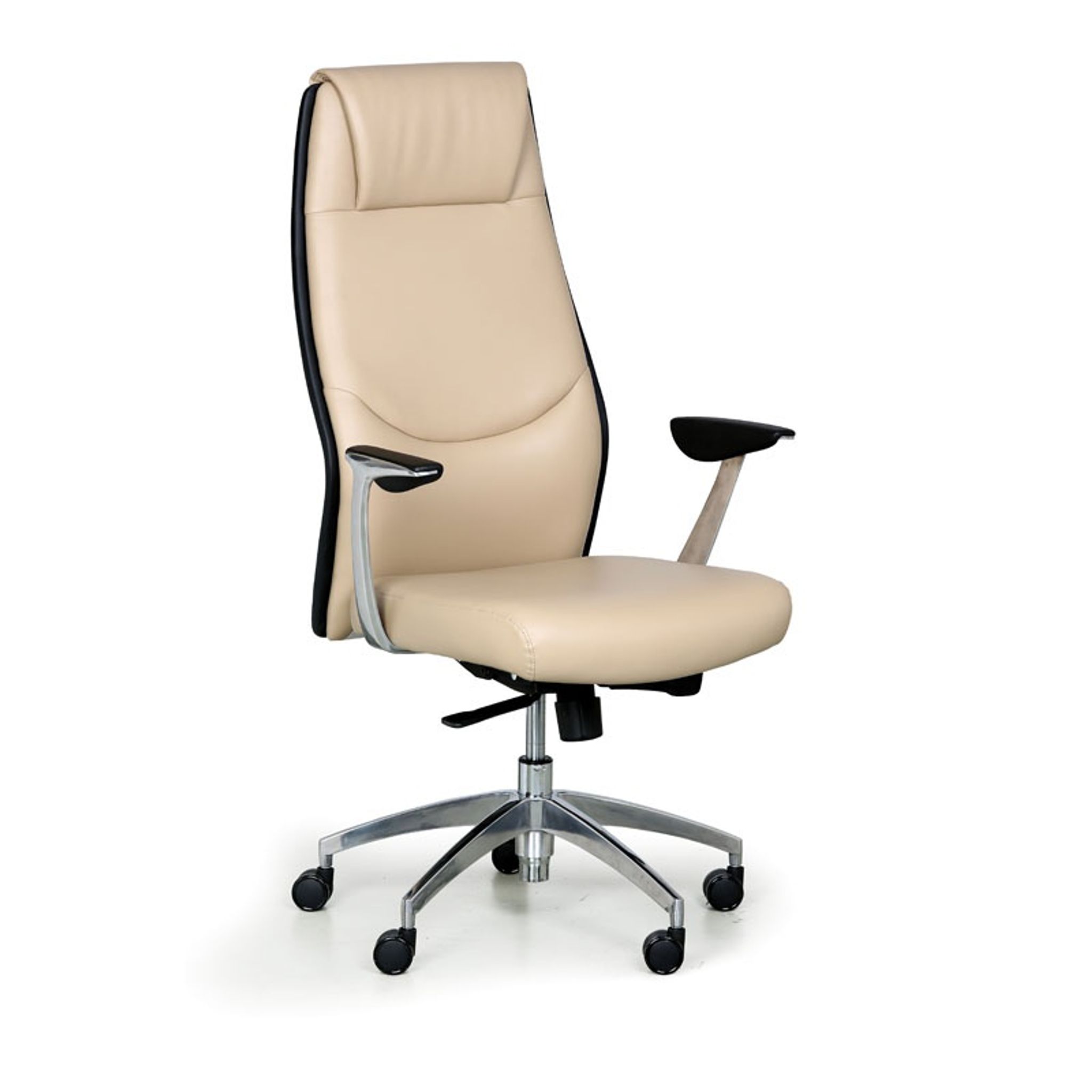 Leder-Bürosessel FANCY, beige