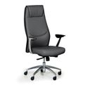 Leder-Bürosessel FANCY, schwarz