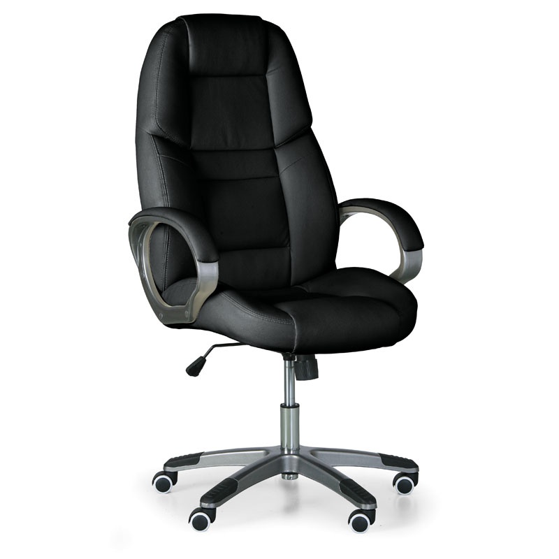 B2B Partner Leder-Bürosessel KEVIN, schwarz