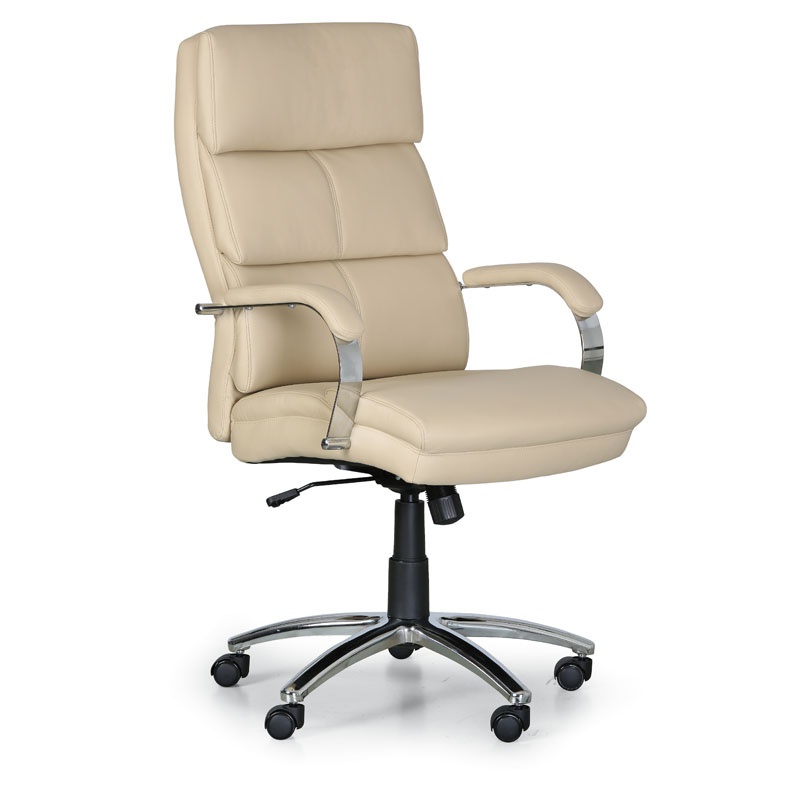 B2B Partner Leder-Bürosessel STAIRS, 1+1 GRATIS, beige 2