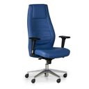 Leder-Chefsessel CHARTER, blau